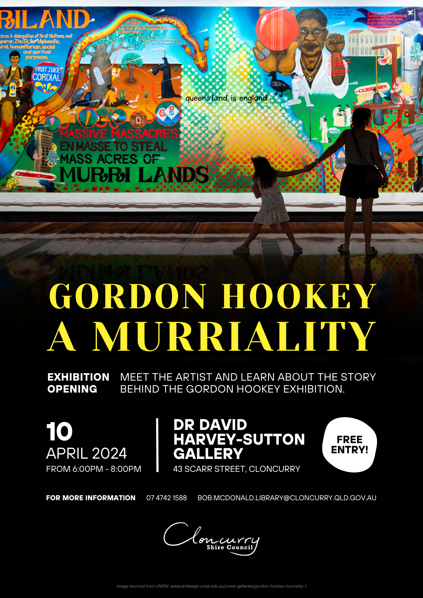 Gordon Hookey " A Murriality" Exhibition Opening 10 April 2024