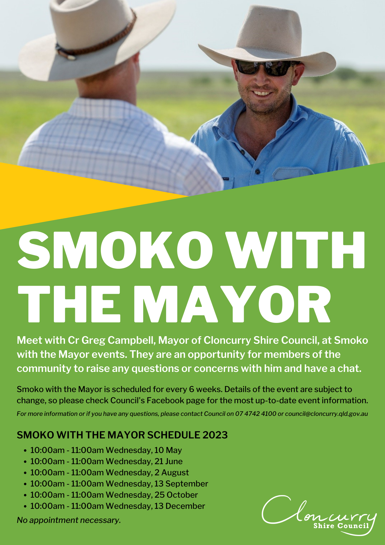 Smoko with the Mayor 2023