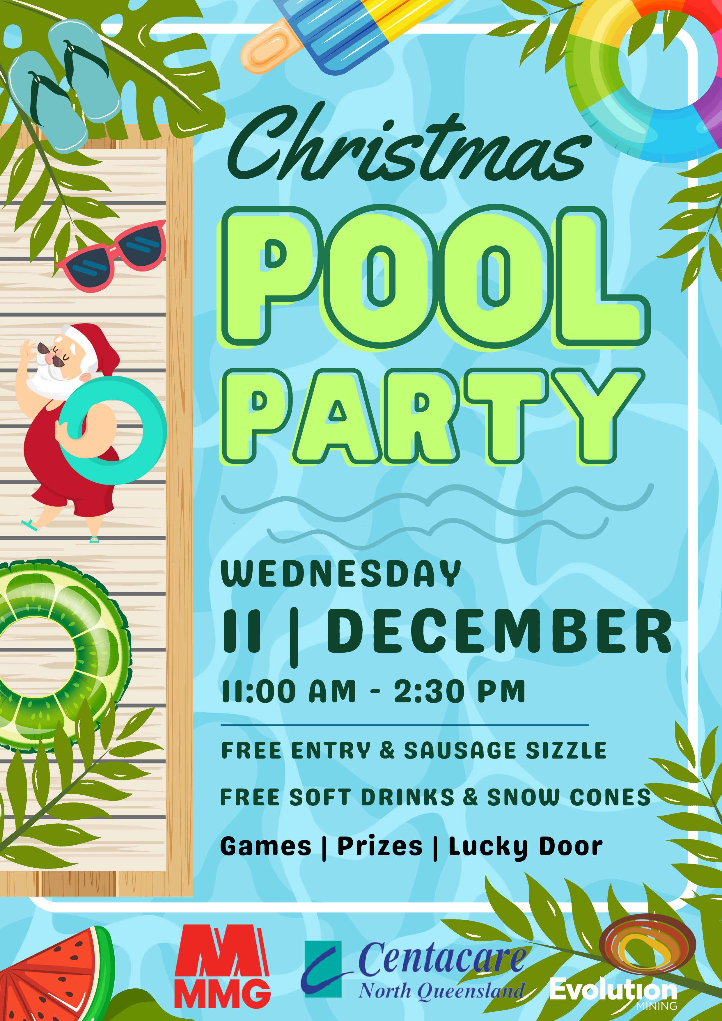 Christmas Pool Party poster